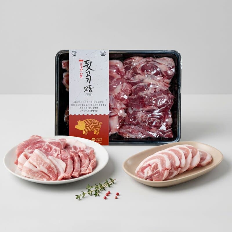 팜앤푸드마켓 한돈 뒷고기모둠 500g