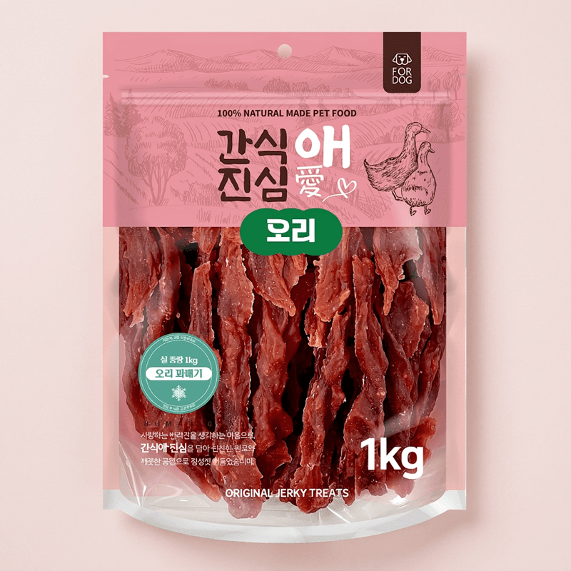 사사미 대용량 육포·오리꽈배기 1kg