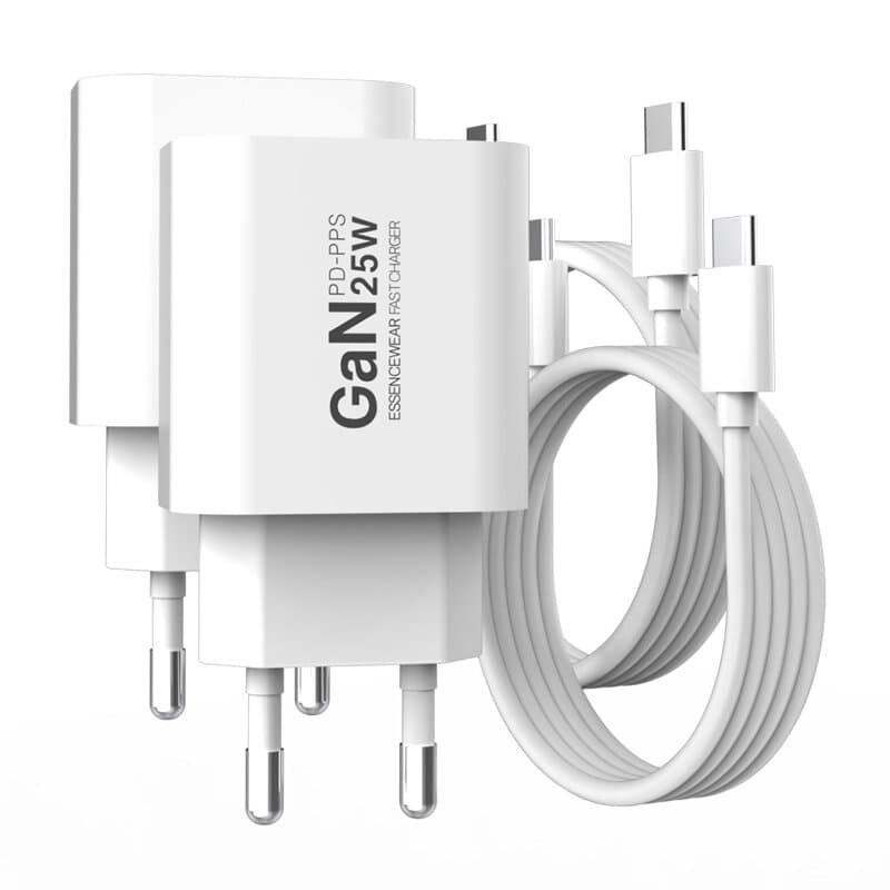 에센스웨어 25W GaN 충전기+60W 케이블 세트