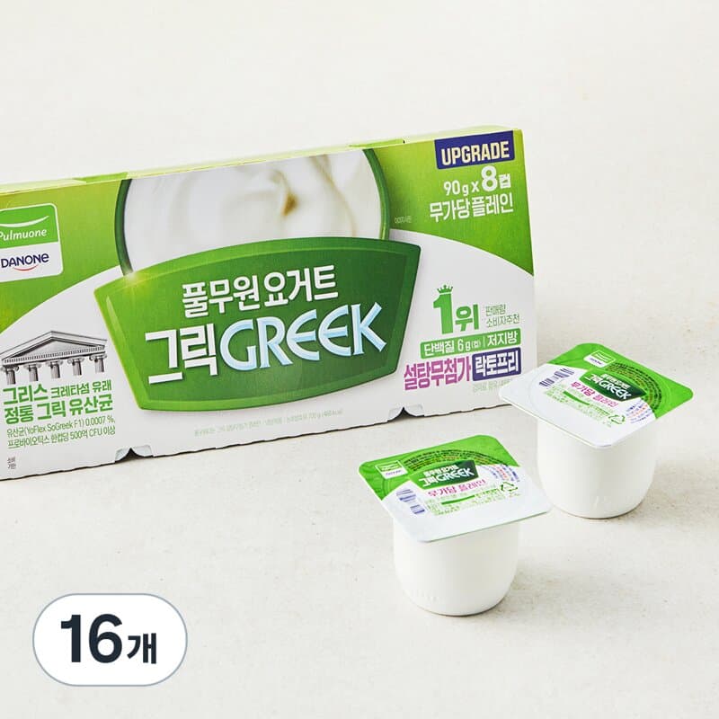 풀무원다논 그릭 설탕무첨가 플레인