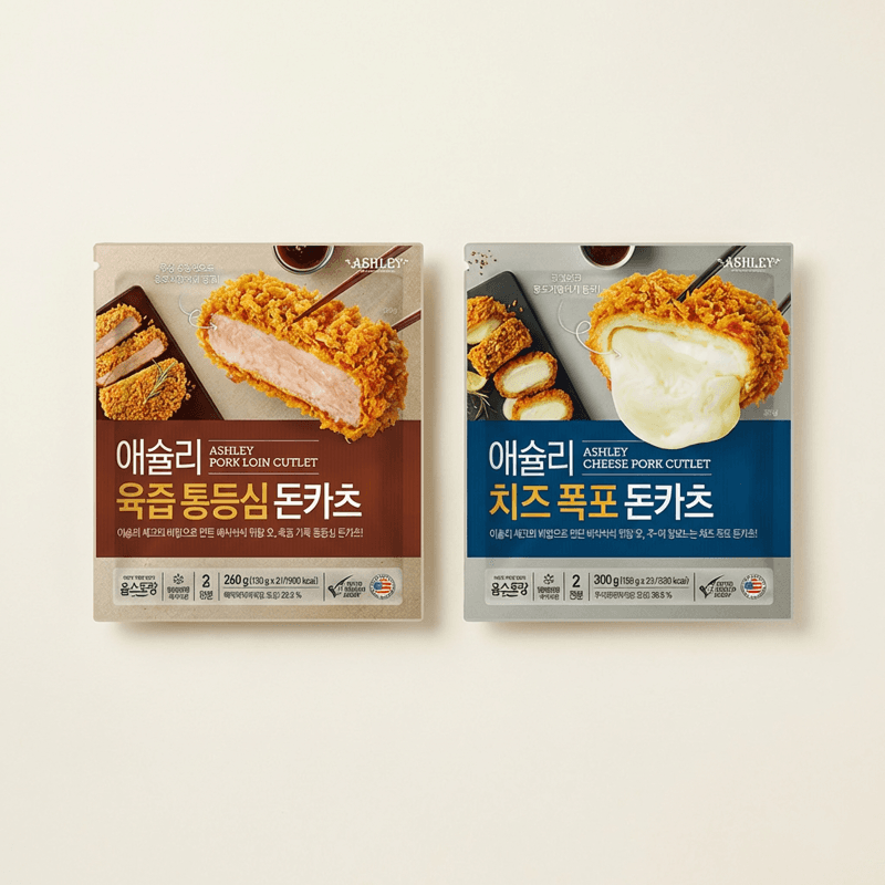 애슐리 돈카츠 통등심+치즈폭포 1세트