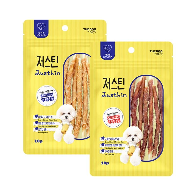 더독 저스틴 우유껌 오리 50g