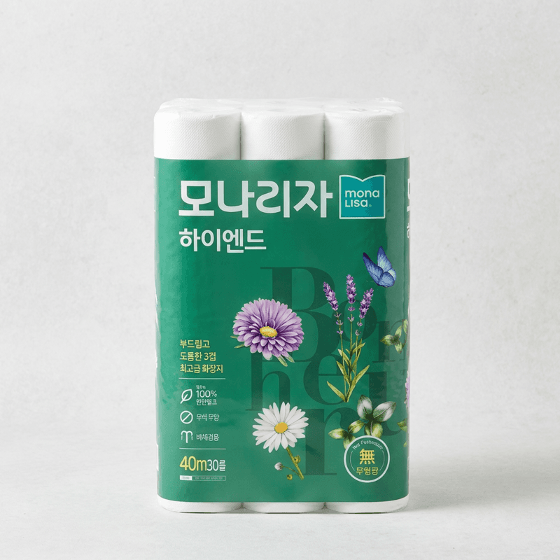 모나리자 하이엔드 40m 30롤 2팩