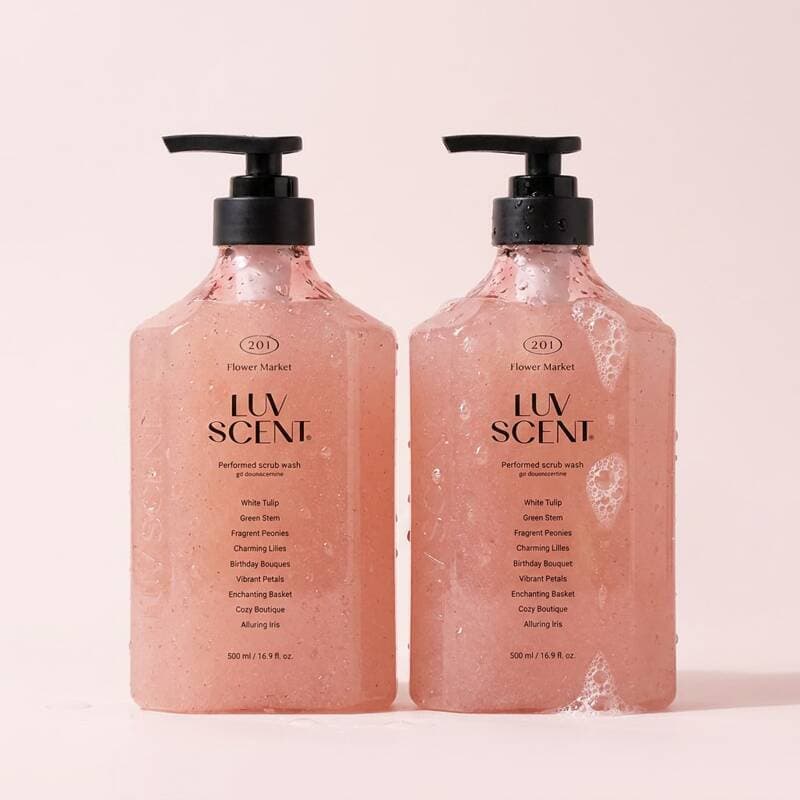 럽센트 스크럽 워시 화이트 튤립향 500ml 2개