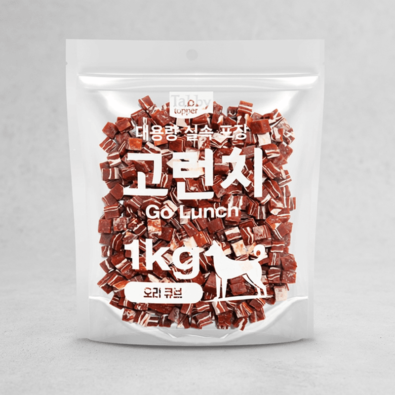 테비 고런치 오리큐브 강아지간식 1kg