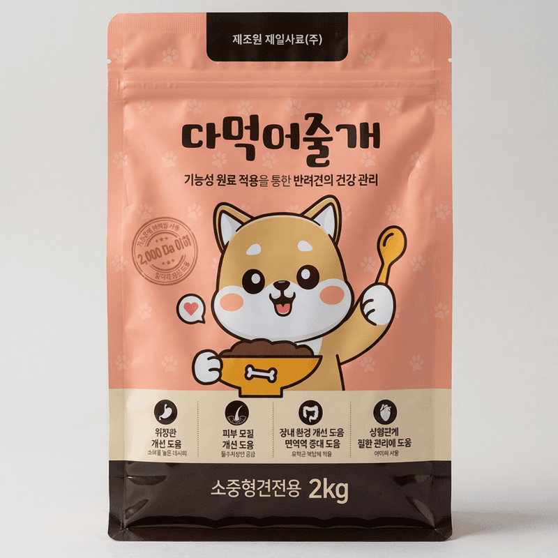 다먹어줄개 소중형견전용 강아지 사료 2kg