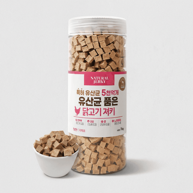 라피끄 강아지 유산균 져키 닭고기 1kg