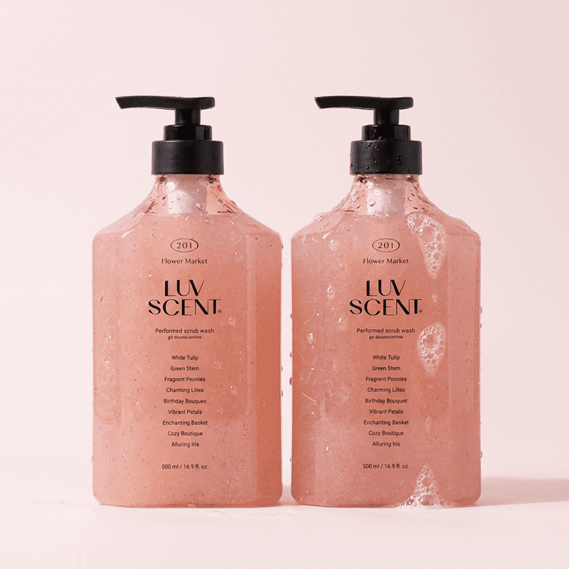 럽센트 스크럽 워시 화이트 튤립향 500ml 2개