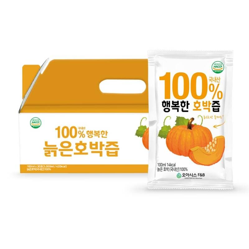 오아시스 행복한 호박즙 100ml 30포