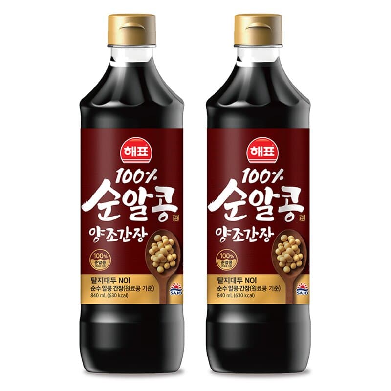 해표 순알콩 양조간장 840ml 2개