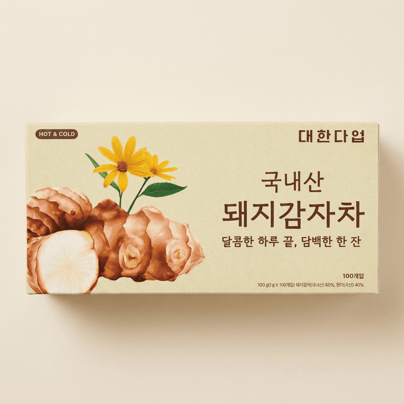 대한다업 국내산 돼지감자차 100개입