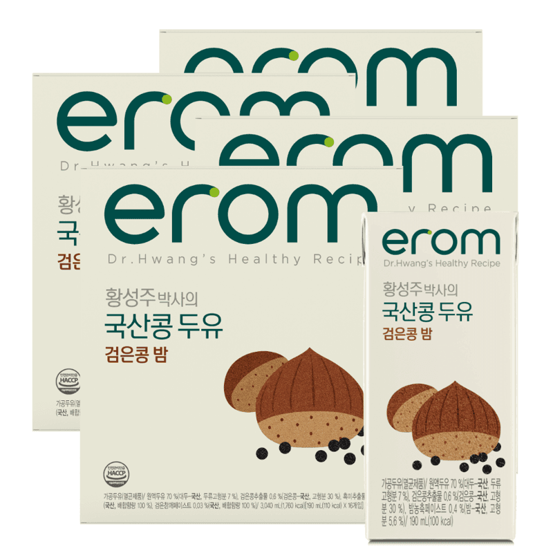 이롬 황성주박사 국산콩 두유 190ml 64개