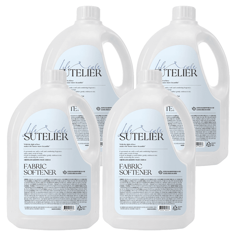 수뜰리에 섬유유연제 소프트 비누향 2.5L×4