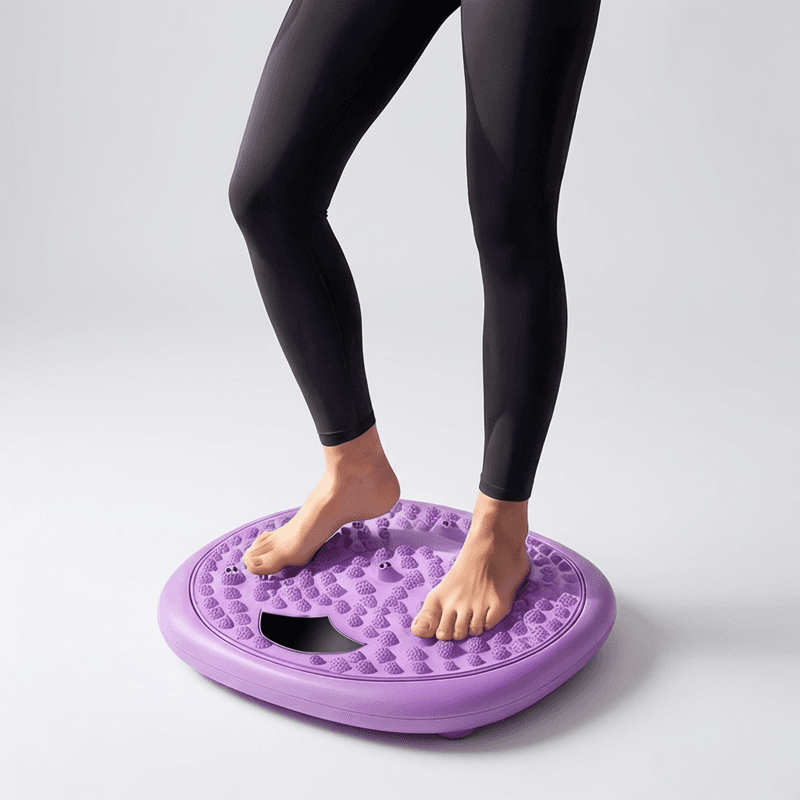 뱃살안녕 발지압 스텝보드 퍼플 35cm