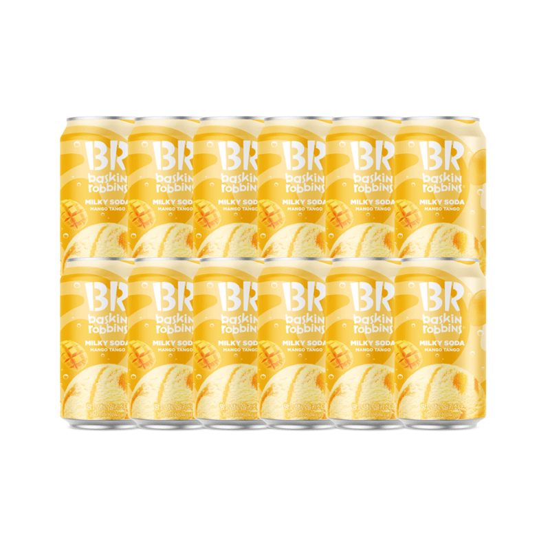 배스킨라빈스 망고탱고 밀키소다 350ml 12개