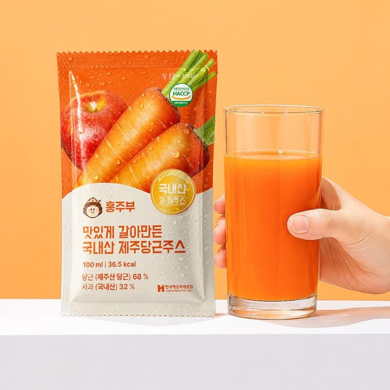 홍주부 제주당근주스 100ml 30개