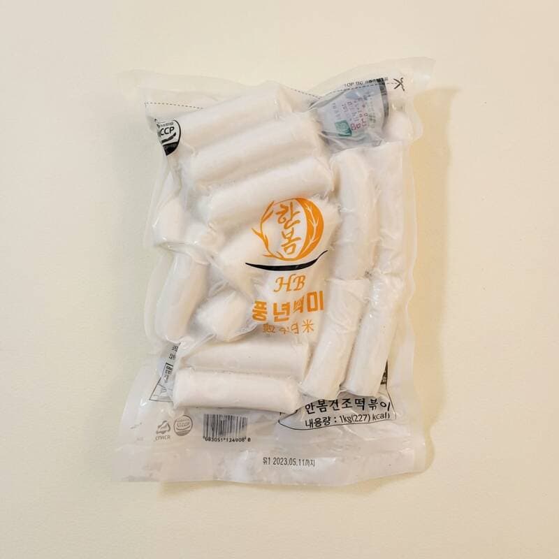 한봄 쌀 가래떡 1kg 3개