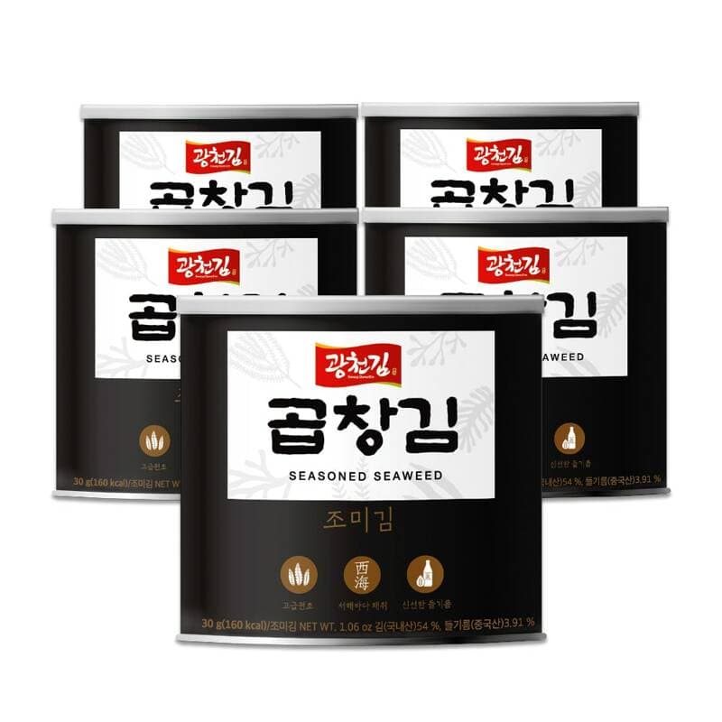 광천김 곱창김 30g 5캔