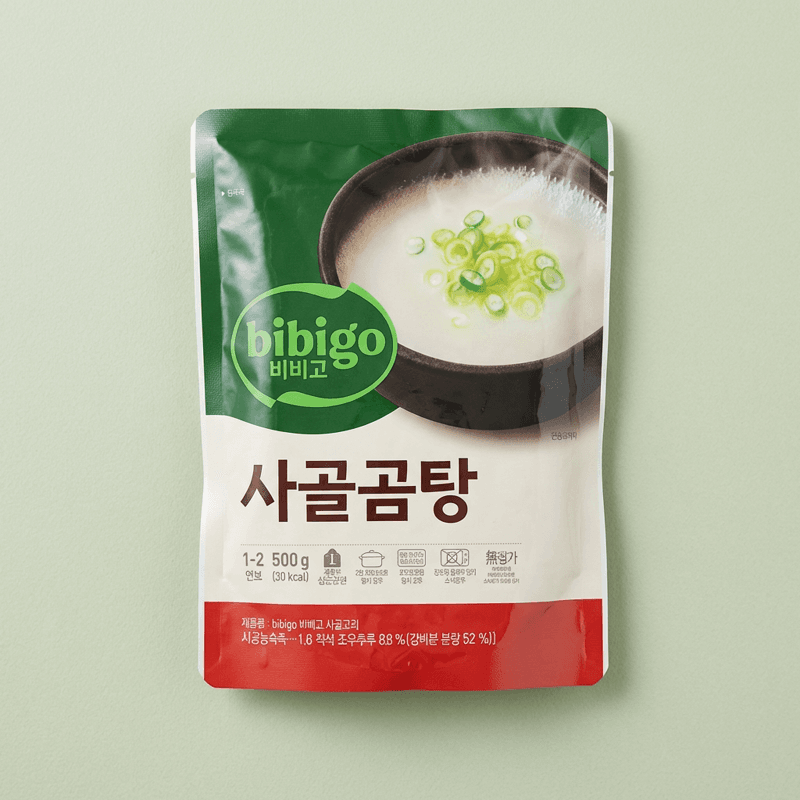 비비고 깊은사골곰탕 500g 18봉