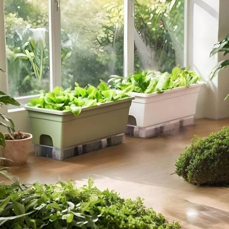 텃밭 화분 긴형 그린 485x200x200mm