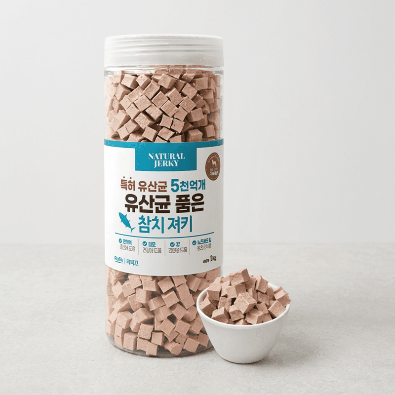 라피끄 강아지 유산균 져키 참치 1kg