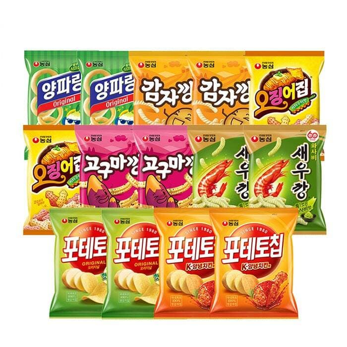 농심 스낵세트 972g 14개