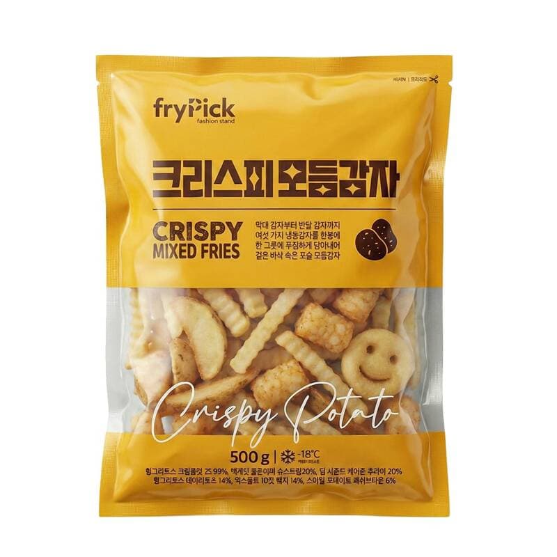 프라이픽 크리스피 모듬감자튀김 500g 2개