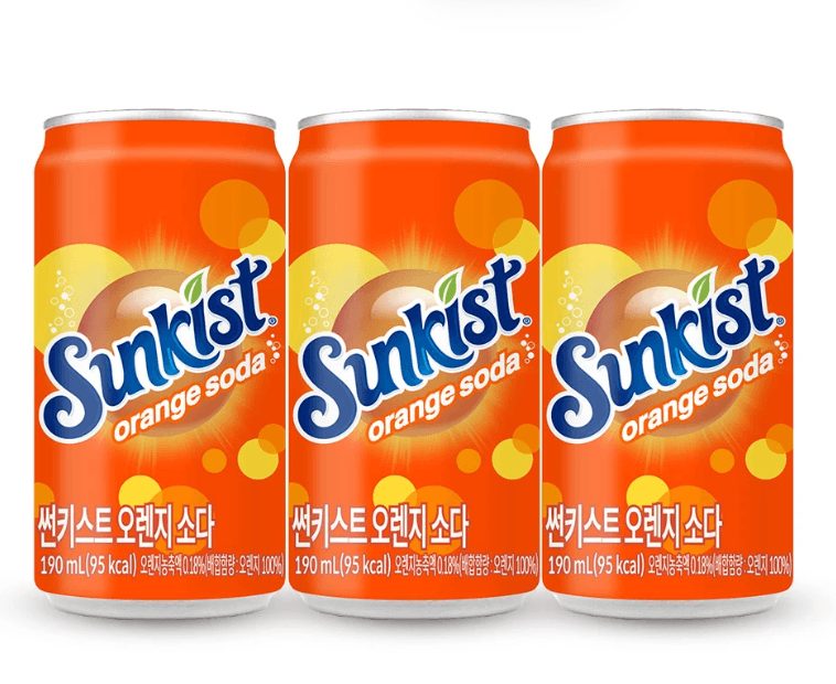 썬키스트 오렌지 소다 190ml 30개