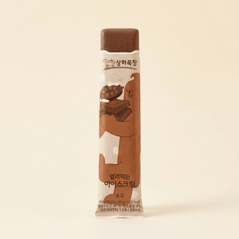 상하목장 Freeze-to-Eat Ice Cream Chocolate, 85ml, 24 pcs