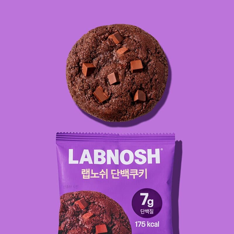 랩노쉬 단백쿠키 더블초코 40g