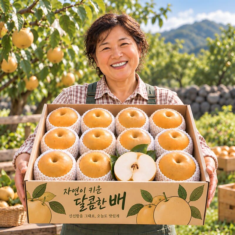 가정용 햇 나주배 5kg 1박스