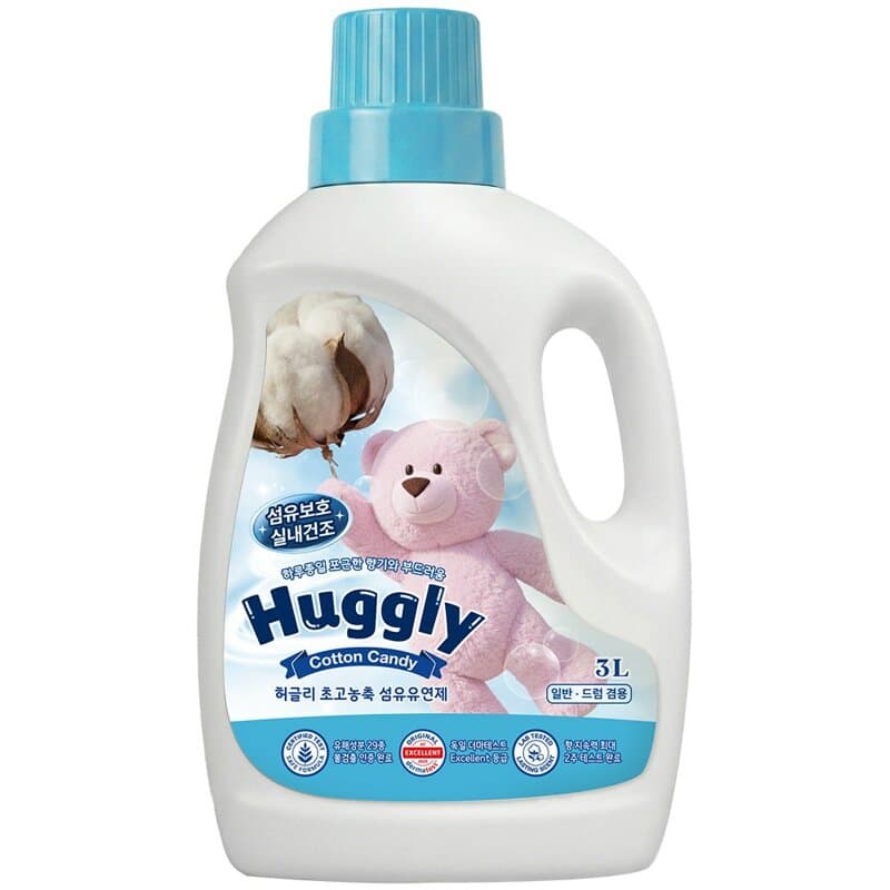 허글리 초고농축 섬유유연제 코튼캔디 3L x3