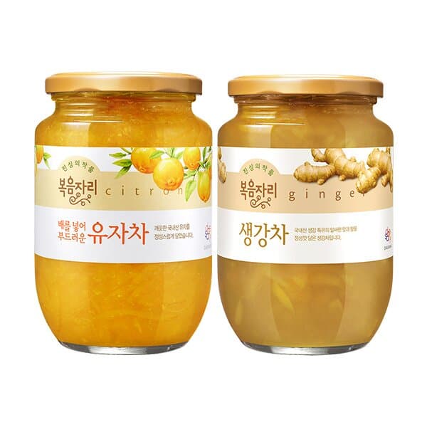 복음자리 유자차 620g + 생강차 600g 1세트
