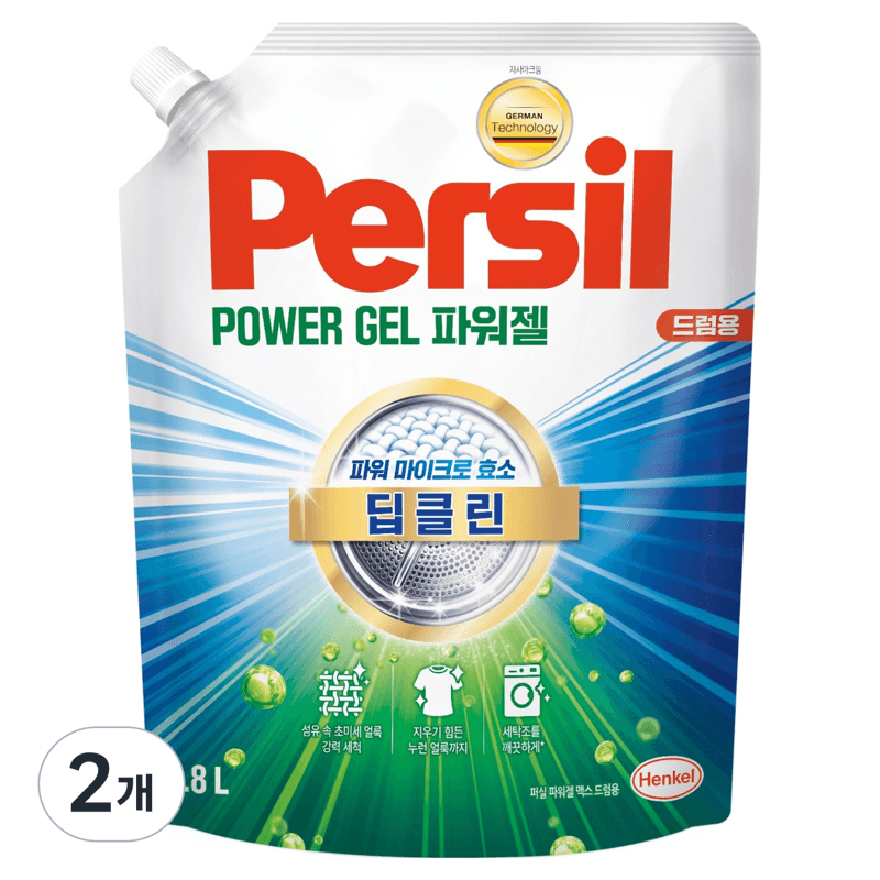Persil Deep Clean Power Gel Drum Detergent Refill