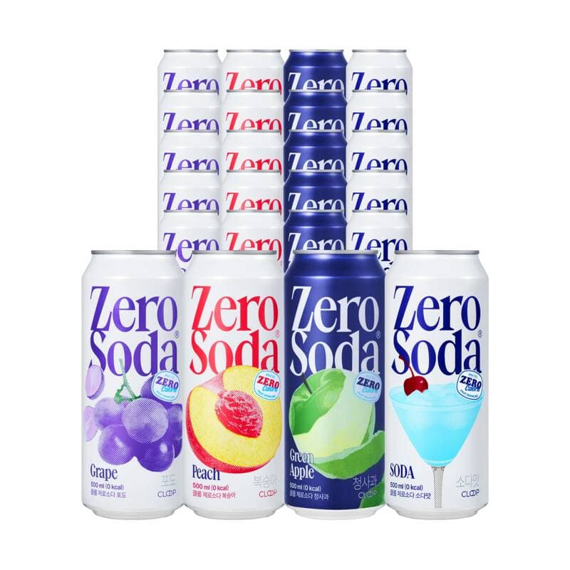 클룹 제로소다 500ml 24개 혼합맛