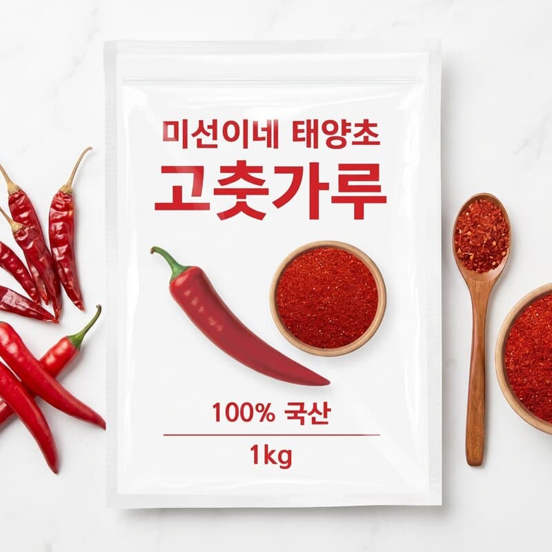 미선이네 국내산 태양초 햇 고춧가루 1kg