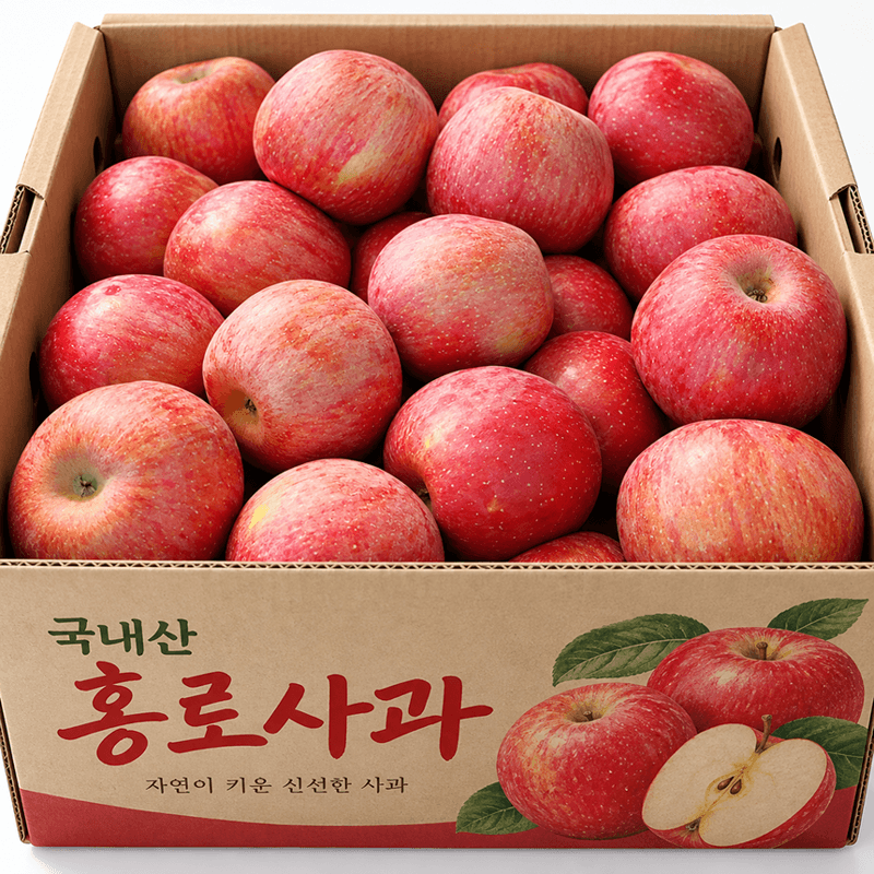 햇 홍로사과 5kg 1박스