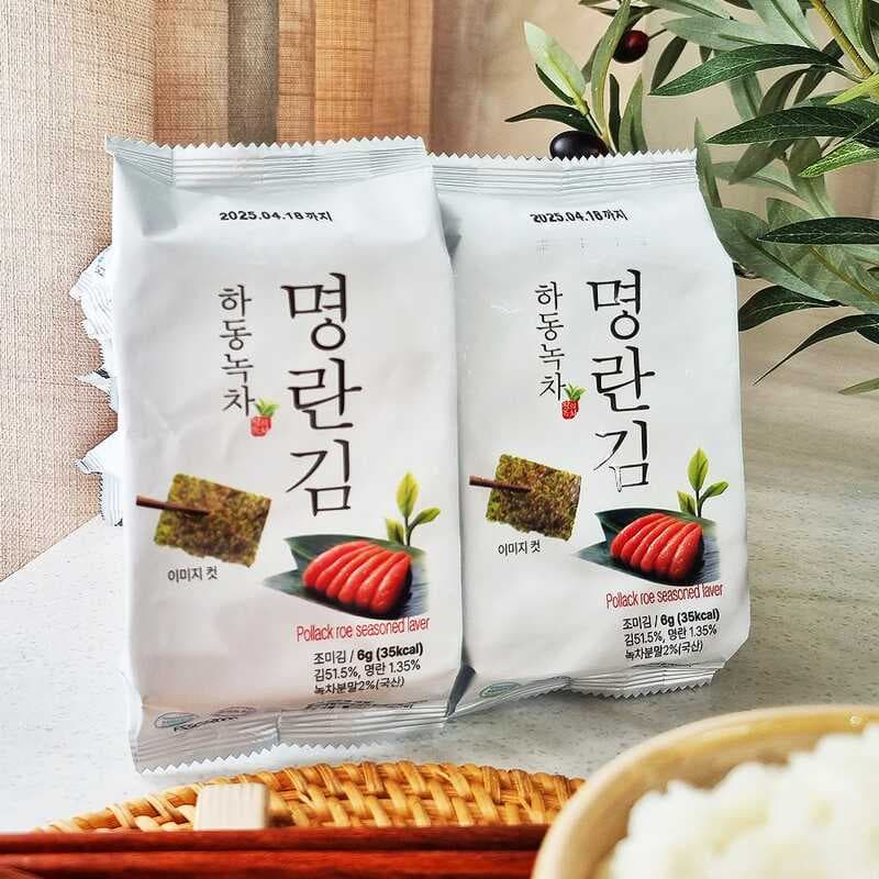 Hadong Green Tea Myeolran Gim 6g x 24 Packs