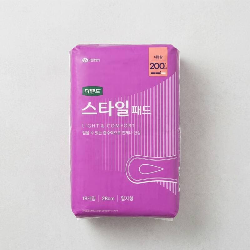 디펜드 스타일 패드 18매입 4팩