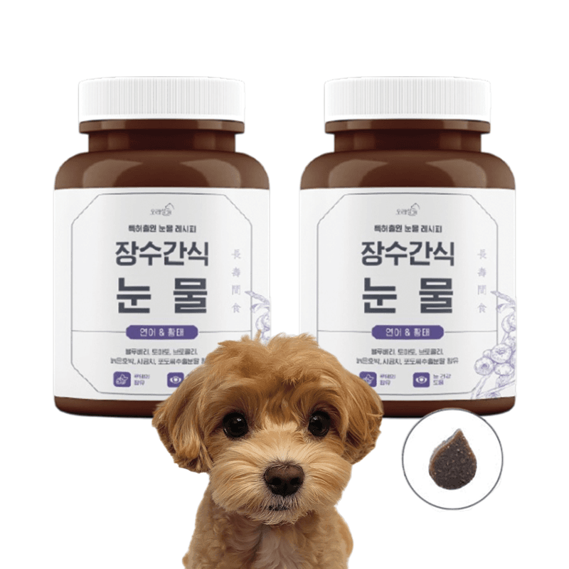 오래살개 눈물 강아지 눈영양제 루테인