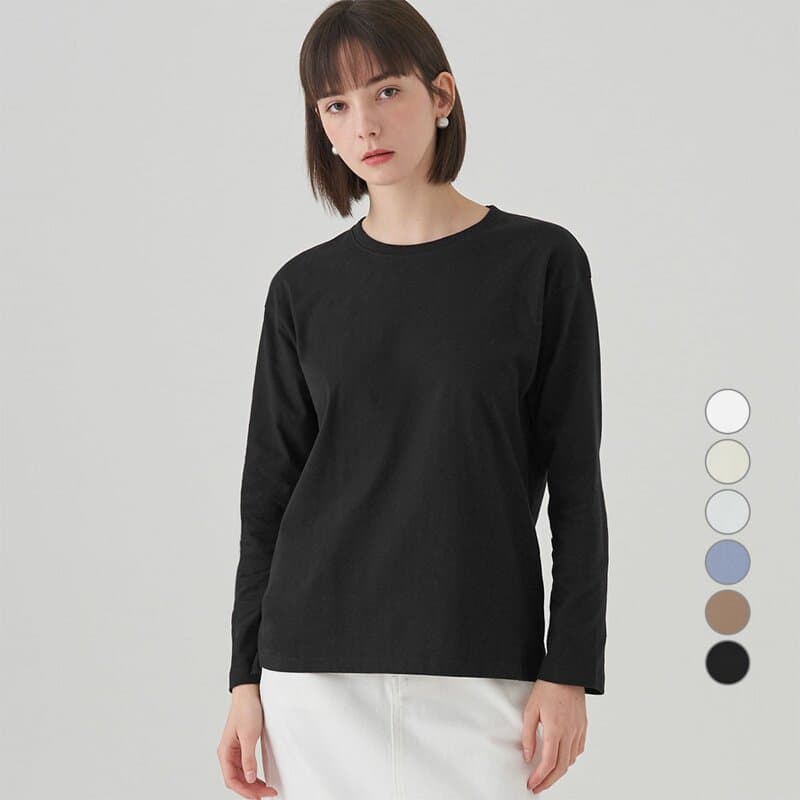 ELLE PARIS 릴렉스핏 긴팔 티셔츠