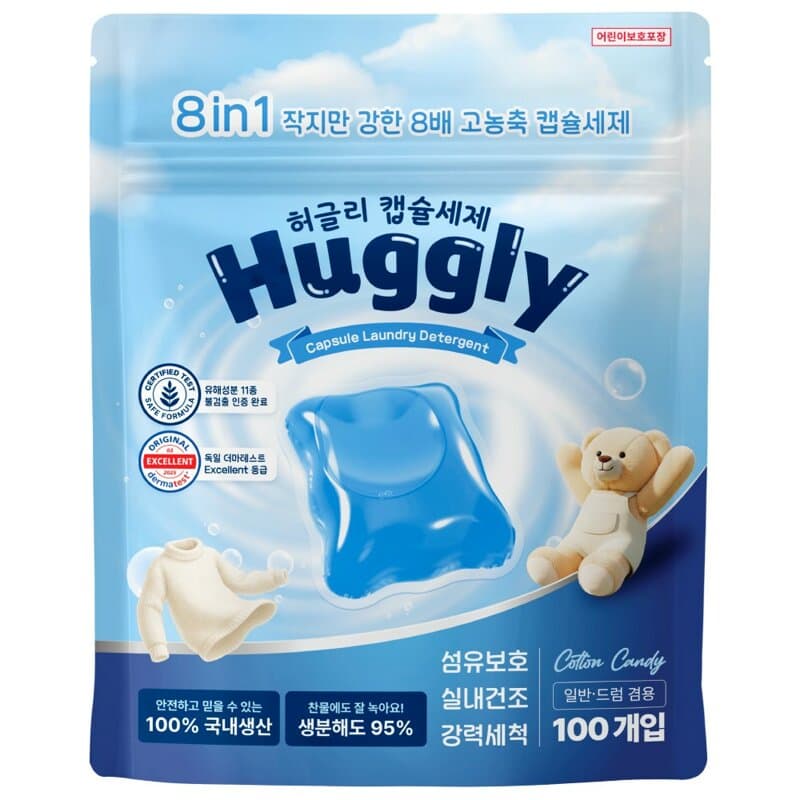 허글리 8IN1 초고농축 캡슐 세탁세제