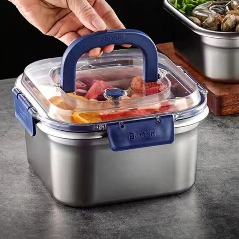 핸디 스텐 밀폐용기 1.8L 블루 3개