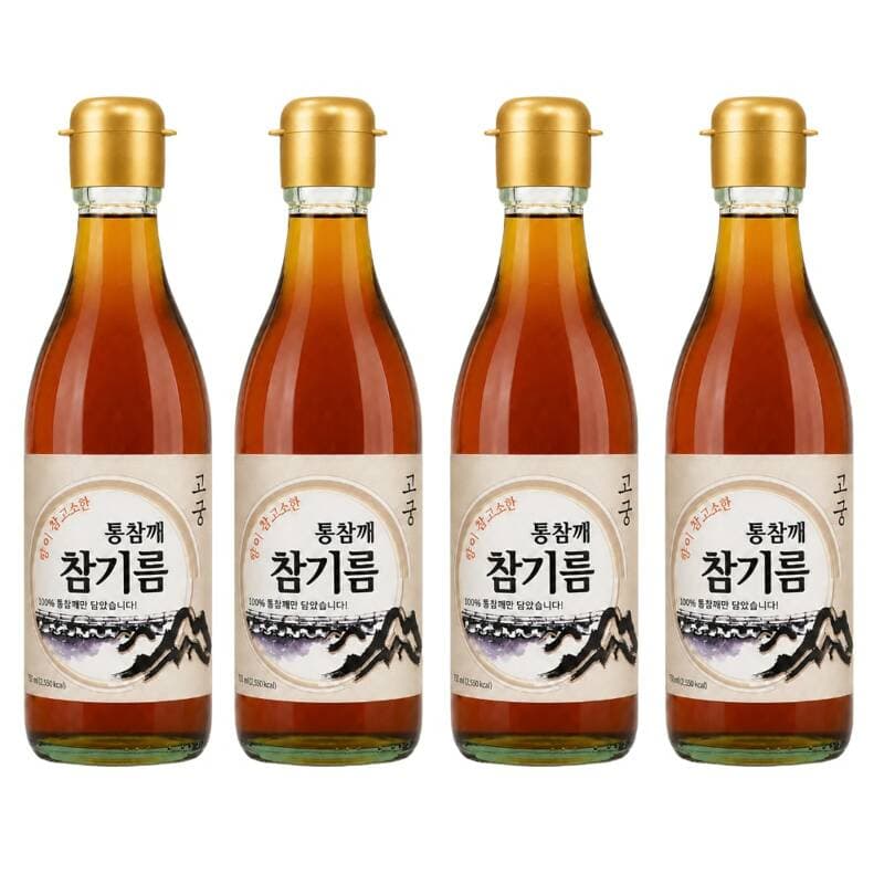 고궁 통참깨 참기름 350ml 4개
