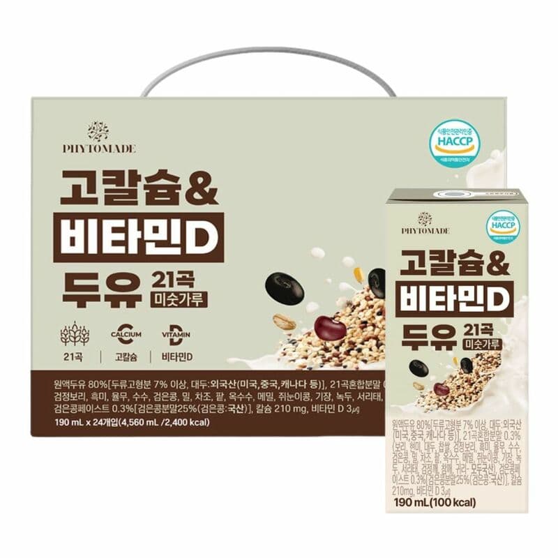파이토메이드 고칼슘·비타민D 두유 21곡 24개