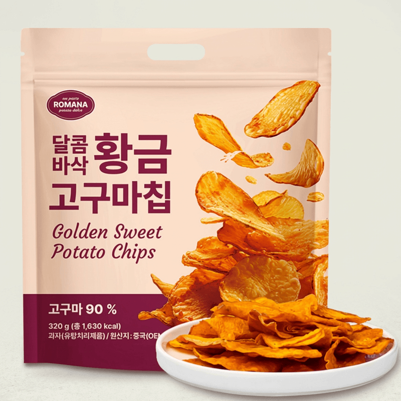 Romana Golden Sweet Potato Chips 320g 6 packs