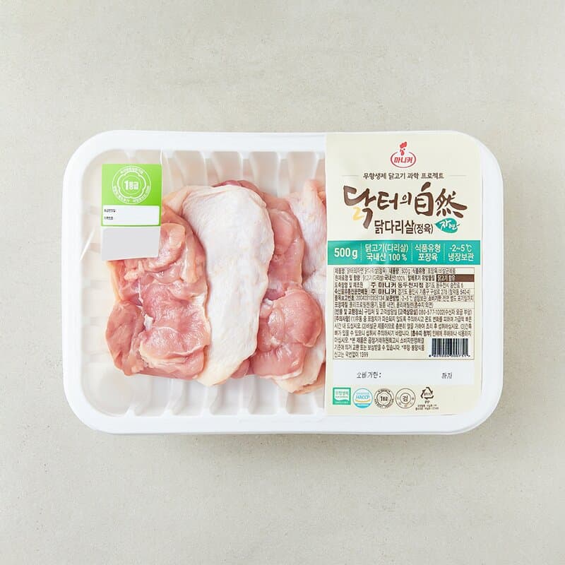 마니커 닭터의자연 무항생제 닭다리살 정육