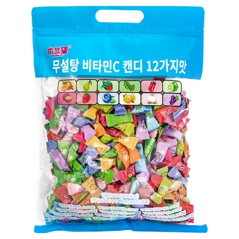 무란왕 무설탕 비타민C 민트 미니 캔디