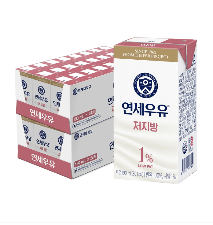 연세우유 저지방 우유 190ml 48개