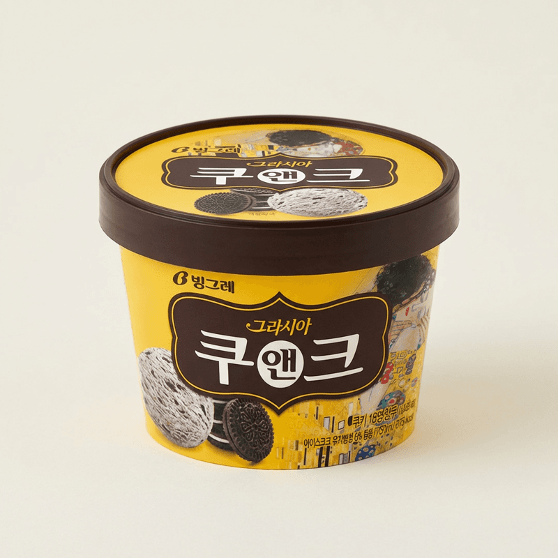Binggrae Gracia Cookies & Cream 750ml, 5 packs